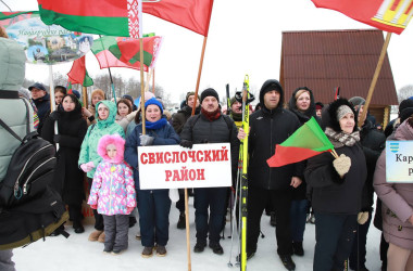 Фото: Команда Свислочского райисполкома на "Принеманской лыжне" завоевала три медали