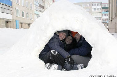 Фото: Детям в иглу не тесно<br />
<br />
И совсем не холодно!