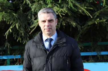 Фото: Новогоднее поздравление председателя Свислочского райисполкома Александра Версоцкого