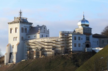 Фото: The dome of the tower of the Old Castle has become 4 meters higher. A new element added to it