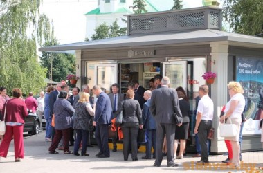 Фото: В Слониме открылся павильон РУП “Белсоюзпечать”нового формата – с логотипом “Белдрук”