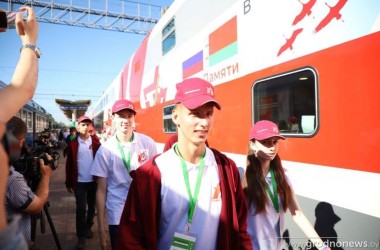 Фото: Фотофакт: "Поезд Памяти" прибыл в Гродно