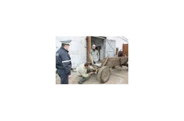 Фото: На "светящейся" повозке