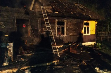 Фото: В д. Большие Масушины горел жилой дом