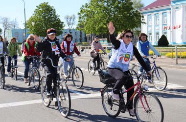 Фото: Велопробег, посвященный Году мира и созидания, состоялся в Свислочи