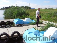 Фото: Рейд редакции "Свіслацкая газета" по водоемам