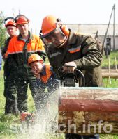 Фото: Когда на старт выходят лесорубы...