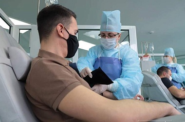 Фото: В Гродно студенты-медики безвозмездно сдают кровь