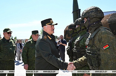 Фото: "Разумно, толково, организованно". Александр Лукашенко об итогах совместной с Россией тренировки ядерных сил