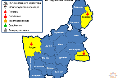 Фото: За прошедшие сутки на территории Гродненской области произошло 3 пожара