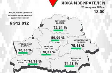 Фото: ЦИК: На 18.00 явка избирателей составила 70,29 %