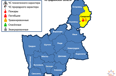Фото:     За сутки на территории Гродненской области произошел 1 пожар