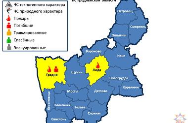 Фото: Погиб 1 человек. За прошедшие сутки на территории Гродненской области произошло 2 пожара