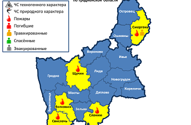 Фото: За сутки на территории Гродненской области произошло 5 пожаров