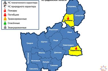 Фото: За минувшие сутки на территории Гродненской области произошло 2 пожара