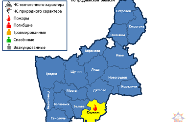 Фото: Оперативная информация МЧС: за прошедшие сутки на территории Гродненской области произошел 1 пожар
