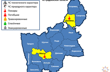 Фото: В Гродненской области за прошедшие  сутки произошло 2 пожара       