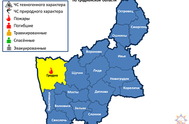 Фото:    За прошедшие сутки на территории Гродненской области произошел 1 пожар