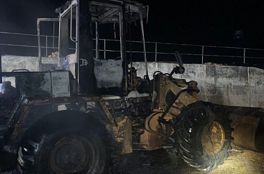 Фото: Погрузчик, баня и два дома горели в выходные в Гродненской области