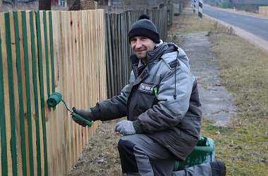Фото: В Свислочском районе проходят работы по благоустройству населенных пунктов