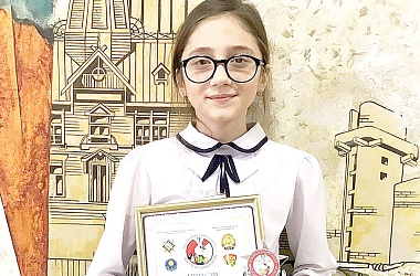 Фото: Учащаяся Порозовской СШ Валерия Черепок завоевала второе место на финальном этапе республиканского конкурса «Школа безопасности»
