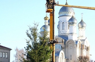 Фото: Незвычайная  навагодняя прыгажуня