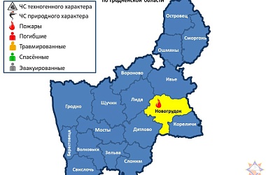 Фото:    На территории Гродненской области за прошедшие сутки произошел 1 пожар