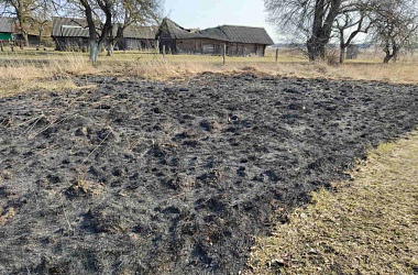 Фото: 77 случаев загорания сухой травы зарегистрированы на выходных в Гродненской области