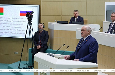 Фото: Александр Лукашенко обозначил тему выступления в Совете Федерации: строительство Союзного государства