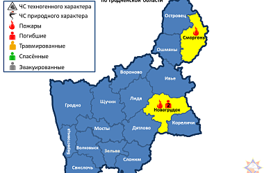 Фото: За прошедшие сутки на территории Гродненской области произошло 2 пожара, на которых погибло 2 человека