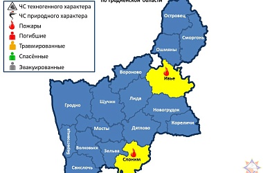 Фото:  За прошедшие сутки на территории Гродненской области произошло 2 пожара.      