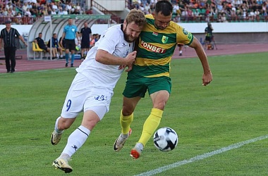 Фото: «Неман» одержал волевую победу над «Днепром» в игре чемпионата Беларуси по футболу