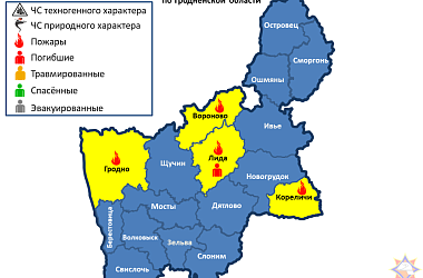 Фото: За прошедшие сутки на территории Гродненской области произошло 4 пожара, погиб 1 человек