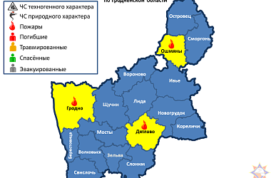 Фото: За сутки на территории Гродненской области произошло 3 пожара
