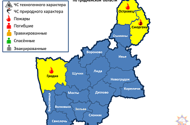 Фото:      На территории Гродненской области за прошедшие сутки произошло 4 пожара .  