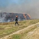 Фото: В Сморгонском районе в поле сгорело 450 тонн соломы