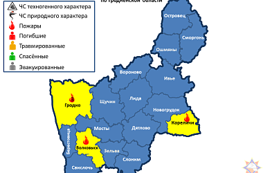 Фото:      На территории Гродненской области произошло 5 пожаров