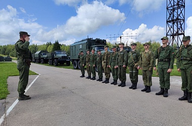 Фото: В радиотехническом батальоне проходят учения