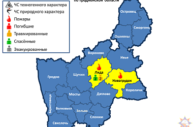 Фото: Два человека спасены. За сутки на территории Гродненской области произошло 2 пожара