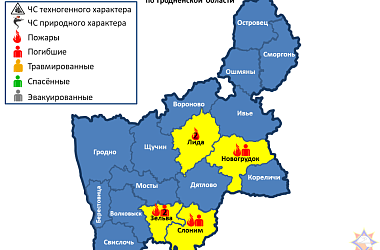 Фото:      За прошедшие сутки на территории Гродненской области произошло 5 пожаров