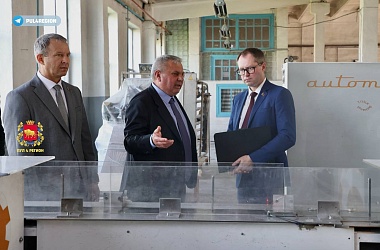 Фото: Заместитель председателя Гродненского облисполкома Андрей Болтрик ознакомился с ходом реализации инвестиционных проектов в Слониме