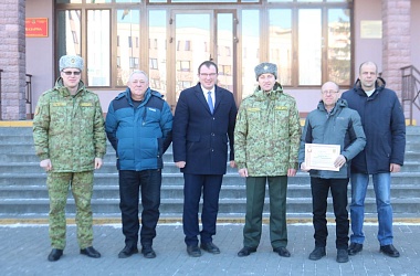 Фото: В Гродненской пограничной группе состоялся ежегодный слет добровольных дружин. В числе награжденных за эффективную практическую помощь в выполнении задач по охране государственной границы – дружинники Свислочского района