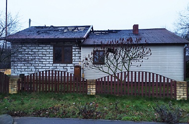 Фото: 14 декабря был ликвидирован пожар жилого дома в г. Свислочи по ул. Комсомольской