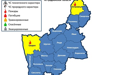 Фото:   За сутки на территории Гродненской области произошло 2 пожара